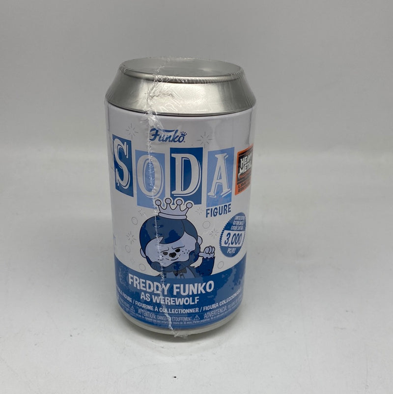 Funko Pop Soda! FREDDY FUNKO as WEREWOLF Blue Can 1/3000 EXCLUSIVE