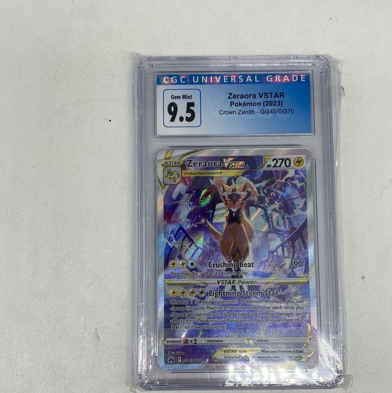 CGC 10 Zeraora VSTAR GG43 Full Alt Art Gem Mint 2023 Pokemon Crown Zenith