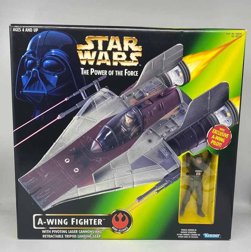 Star Wars Power of the Force A-Wing Fighter 12 in Action Figure