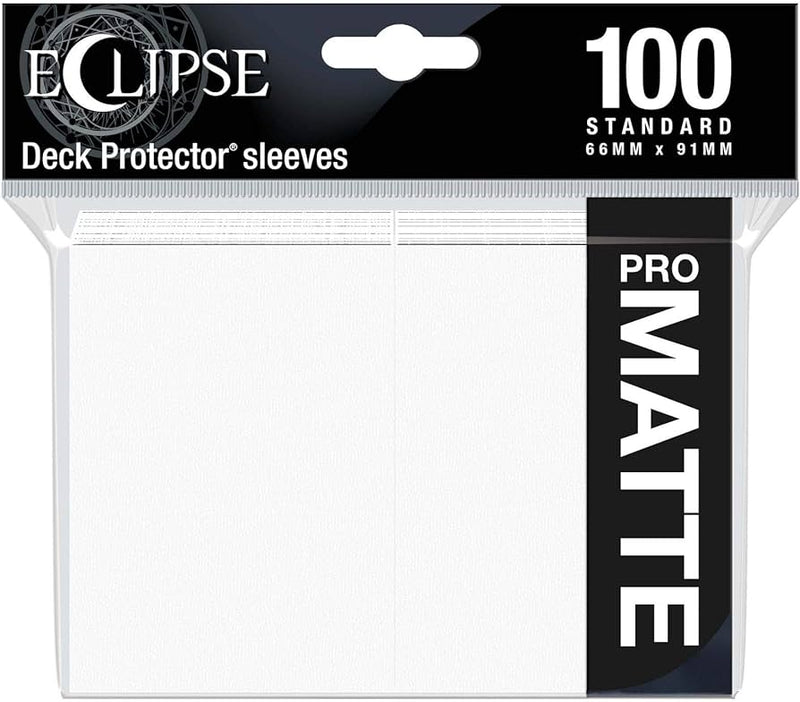 Ultra Pro Matte Eclipse Sleeves Standard 100 Count White