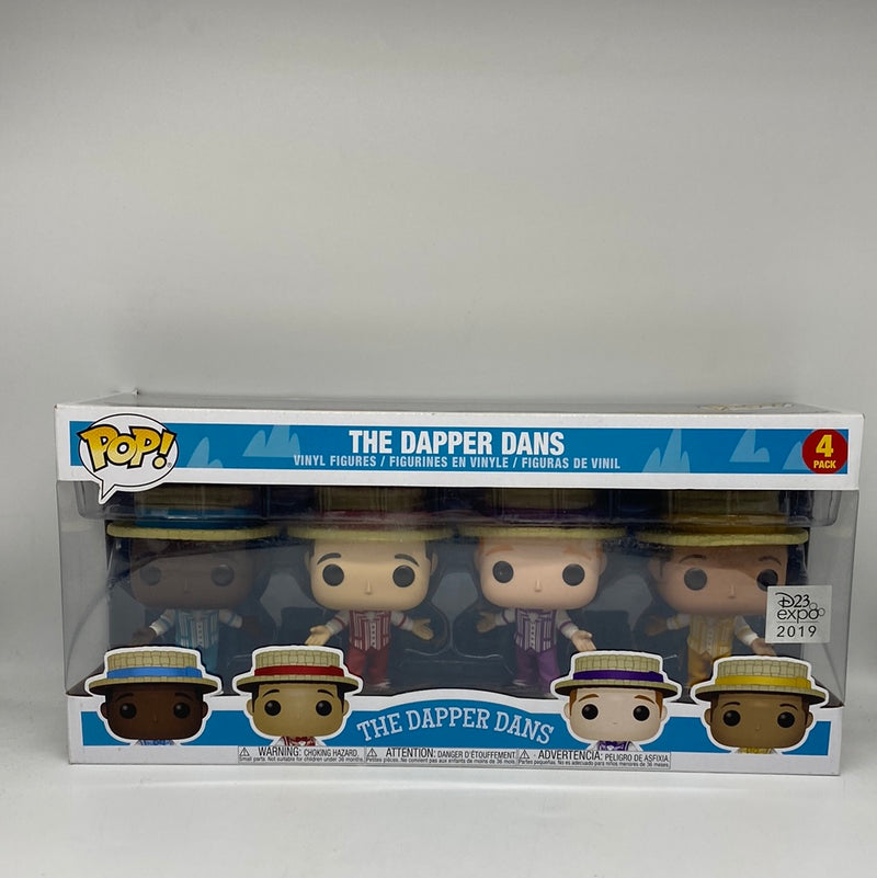 Funko Pop! Disney: The Dapper Dans 4 Pack Expo 2019 LE Exclusive DAMAGED BOX