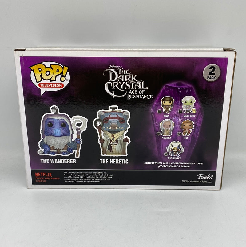 Funko Pop! Jim Henson's The Dark Crystal Age of Resistance: The Wanderer & The Heretic 2Pack Vinyl Figures 2019 NYCC Limited Edition Exclusive DAMAGED