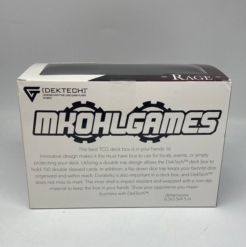 DEKTECH-TCG DECK Boxes -GEMX Mkohl40- Rage