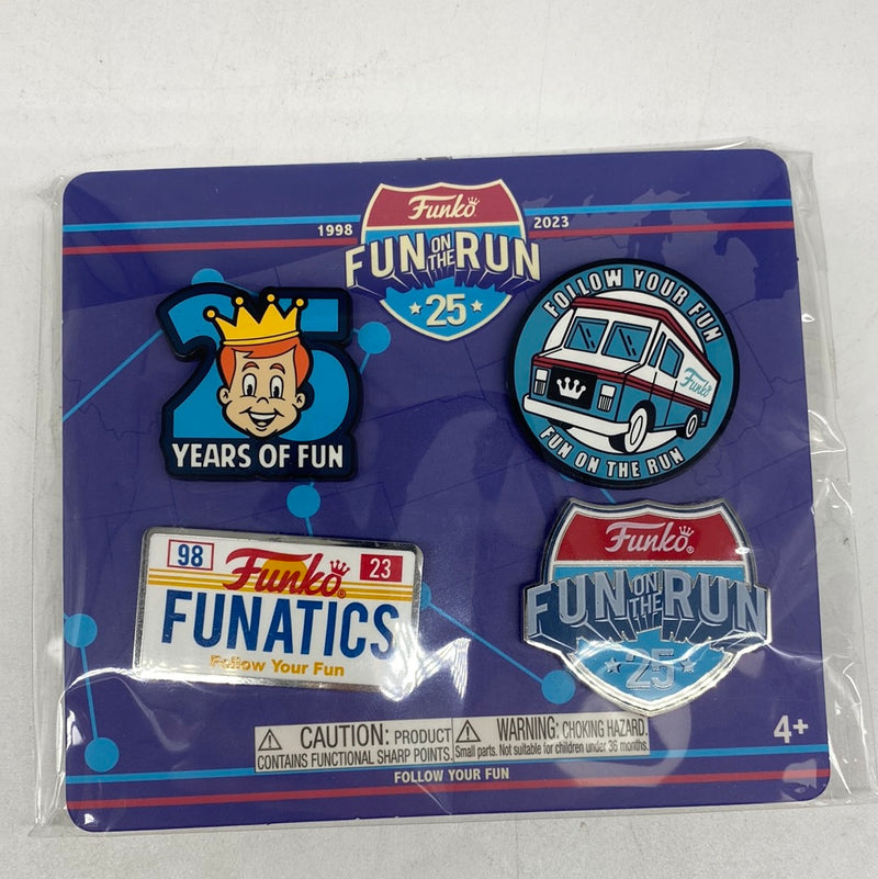 Fun on the Run: Funko Pop! Pins - Funko Fun on the Run 4-Pack Set