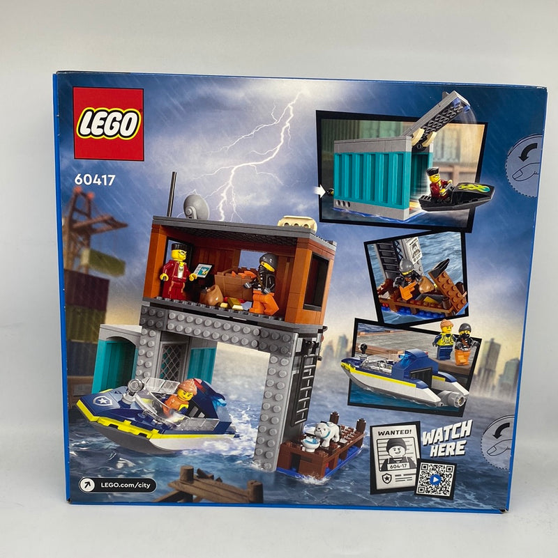 LEGO® City Police Speedboat And Crooks' Hideout Building Set 60417