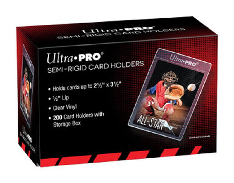 Ultra Pro Semi Rigid Card Holders (Box of 200) Flexible Trading Card Holders