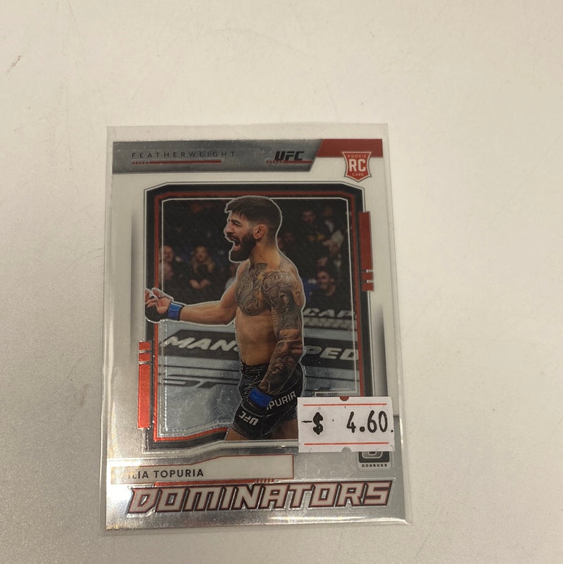 2022 UFC Donruss Optic Dominators Insert Ilia Topuria Rookie Card RC