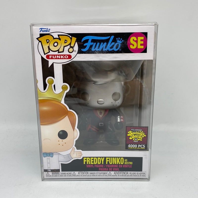 Funko Pop! Funko: Freddy Funko as Destro SE Vinyl Figure Funko Fundays Blacklight Battle 2022 4000 PCS Limited Edition