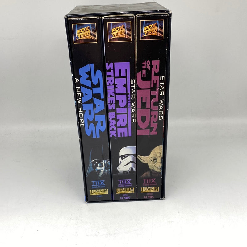 Star Wars Trilogy 3-Tape Set VHS Video Tape Movie Lucas Film