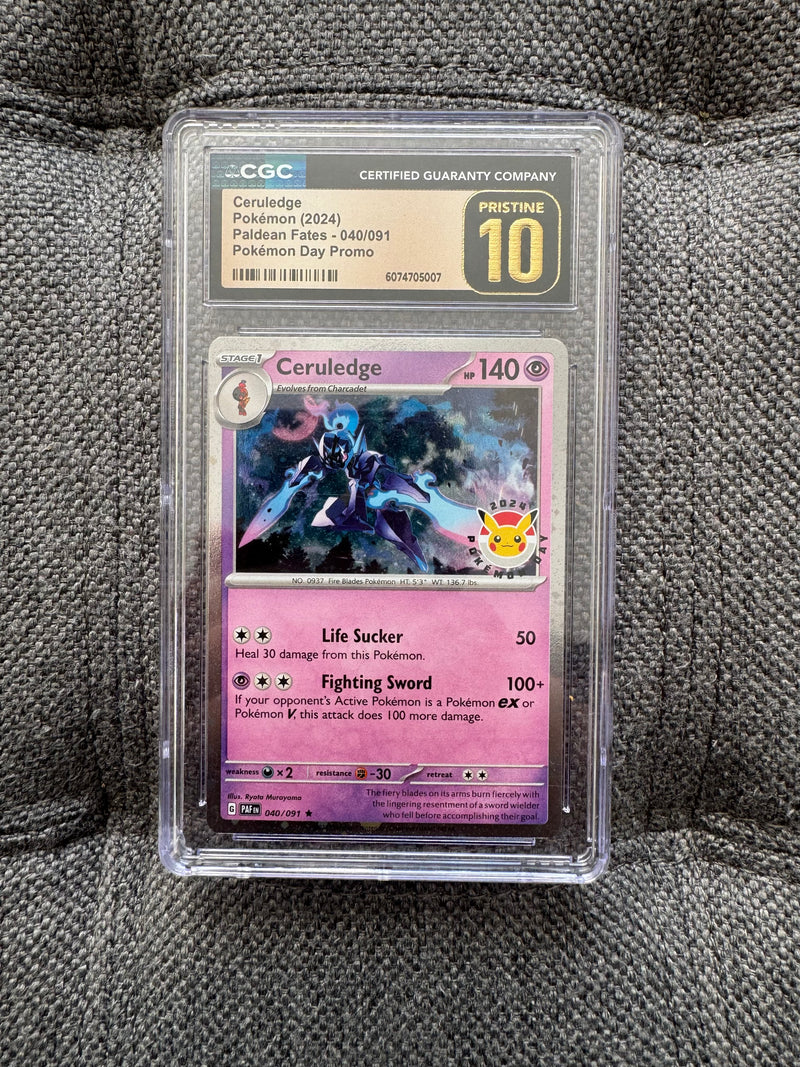 Ceruledge 040/091 Pokémon Day 2024 Promo – Paldean Fates – CGC Pristine 10