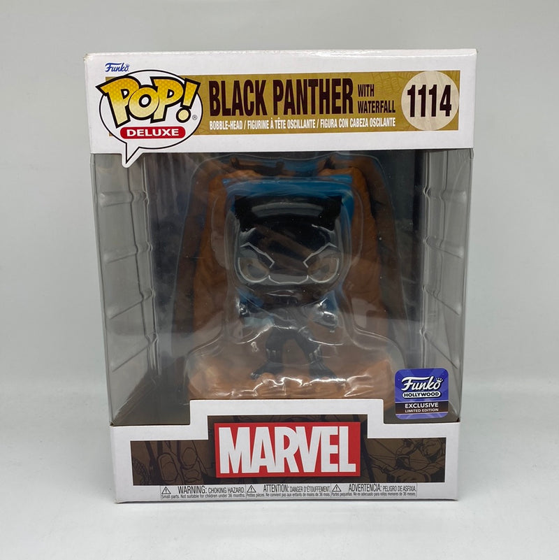 Funko Pop! Deluxe Marvel: Black Panther with Waterfall