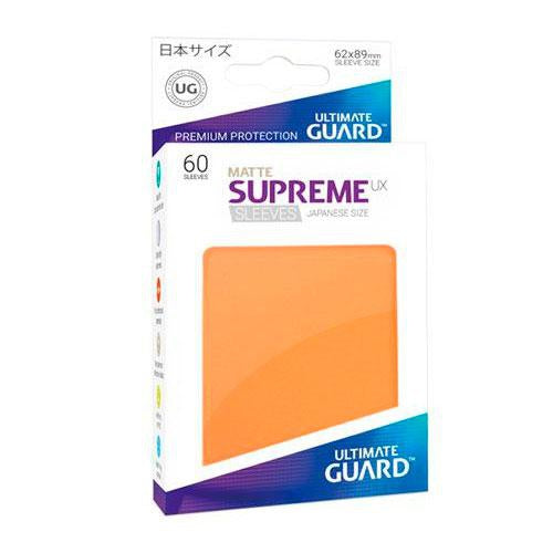 SLEEVE DECK: ULTIMATE GUARD SUPREME UX SLEEVES JAPANESE SIZE MATTE ORANGE