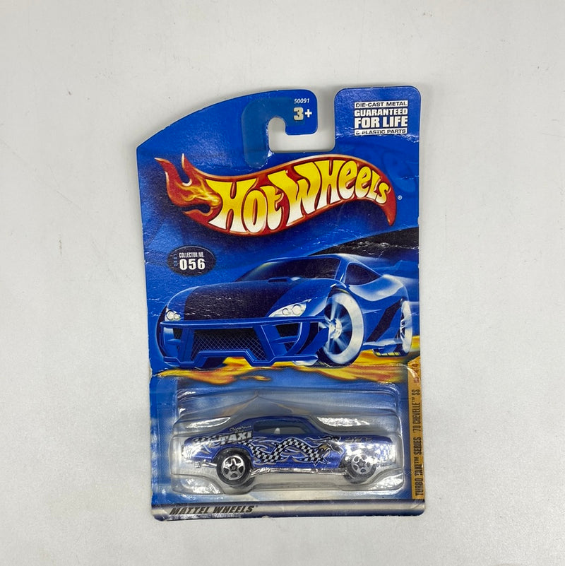 HOT WHEELS TURBO TAXI SERIES '70 CHEVELLE SS Chinatown Checkered Dragon Flames