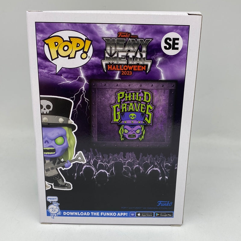Funko Pop! Heavy Metal Halloween 2023 Phil D.Graves LE 6000 Box Damage