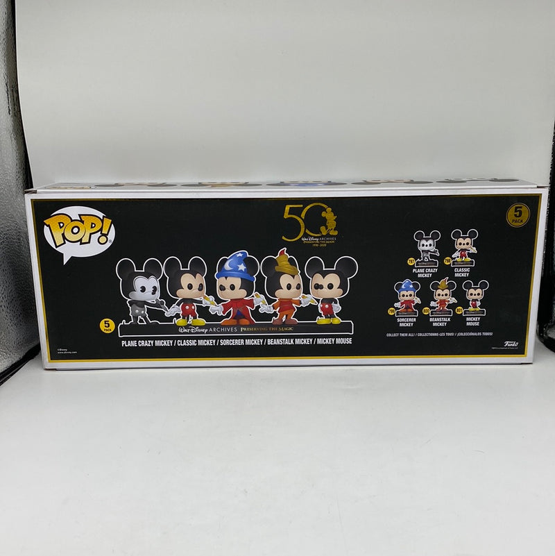 Funko Pop! Walt Disney Archives: Mickey 5 Pack Vinyl Figures 50 Year Amazon Exclusive