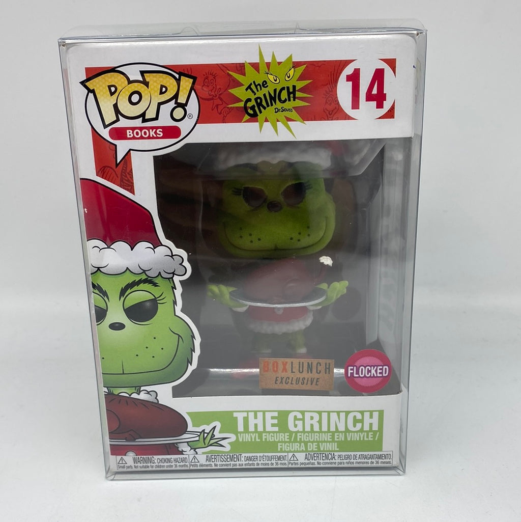 Funko Pop! Books - Dr. Seuss - The Grinch (Flocked) (Box Lunch Exclusi