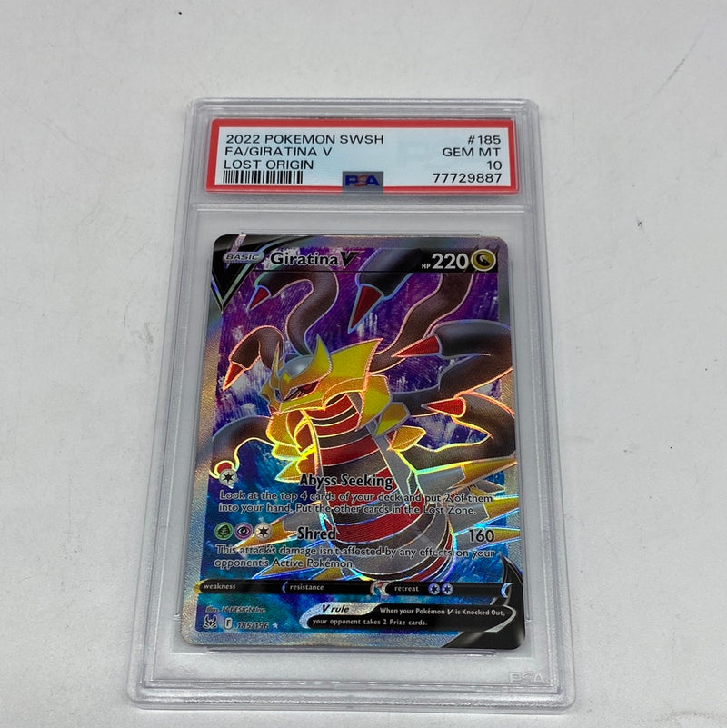 Pokémon PSA 10 Giratina V Lost Origin 185/196 Full Art Ultra Rare Sword & Shield