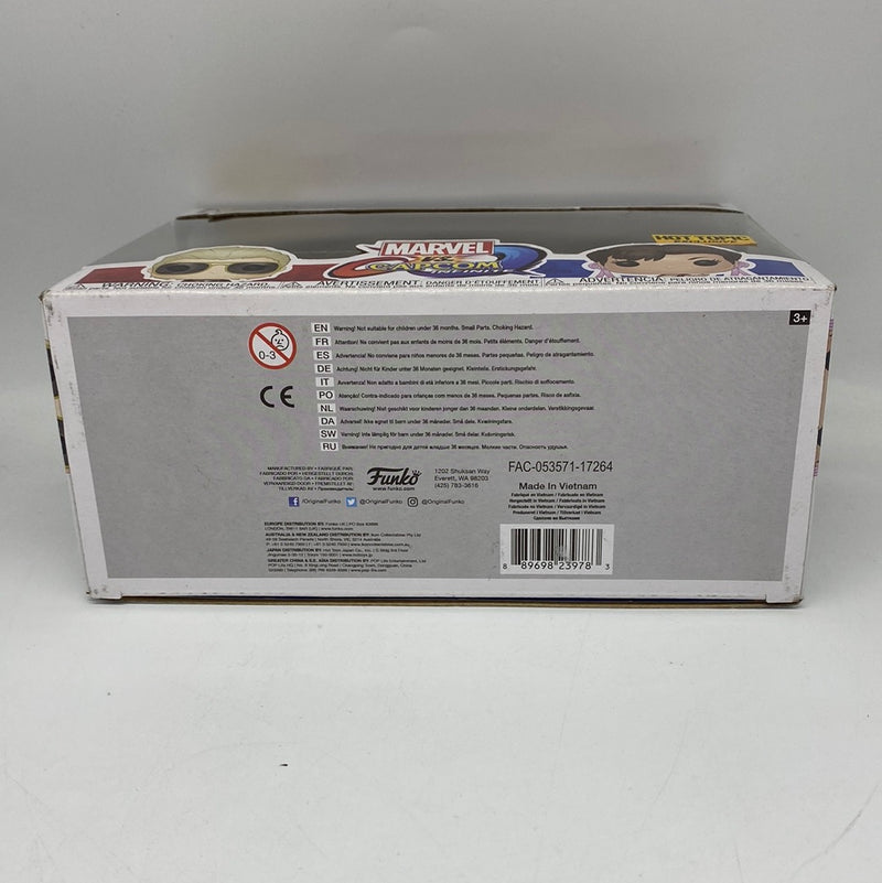 Funko Pop! Games: Gamer Verse Marvel vs. Capcom Infinite - Captain Marvel vs Chun-Li 2 Pack Vinyl Bobble-Heads DAMAGED