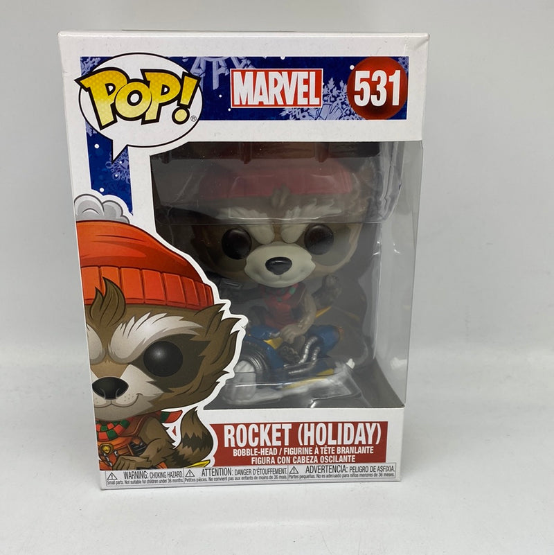 Funko Pop! Marvel: Rocket (Holiday)