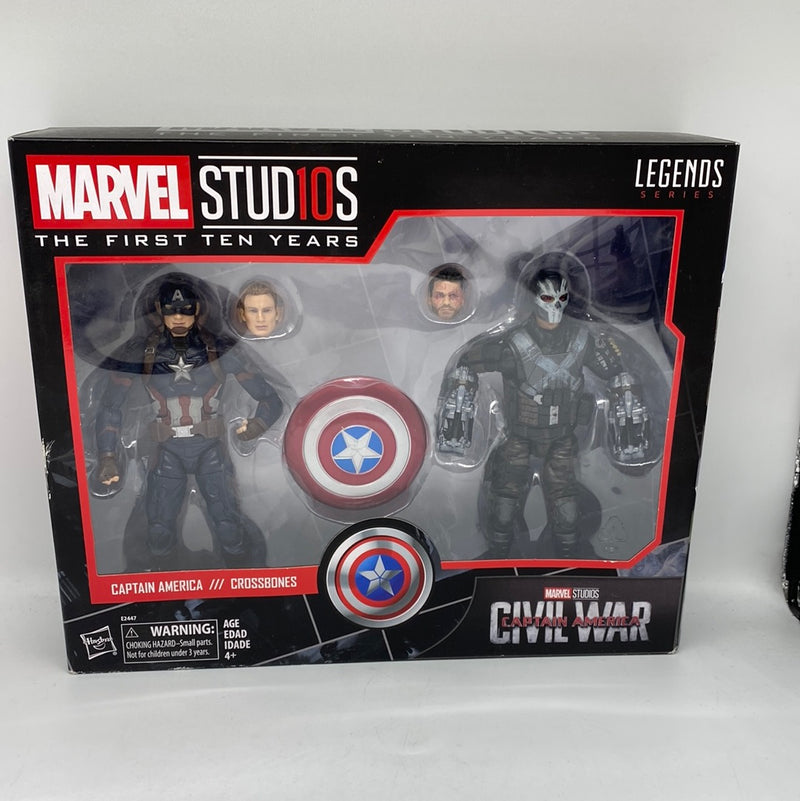Marvel Legends Studios First Ten 10 Years Civil War Captain America/Crossbones
