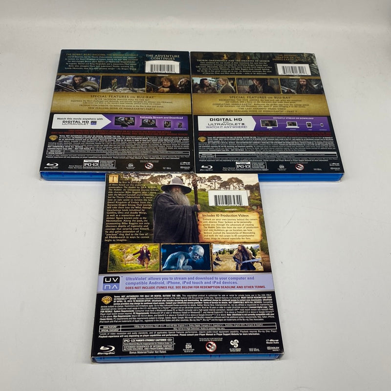 The Hobbit Trilogy (3 movies included) Blu-ray+DVD+Ultraviolet