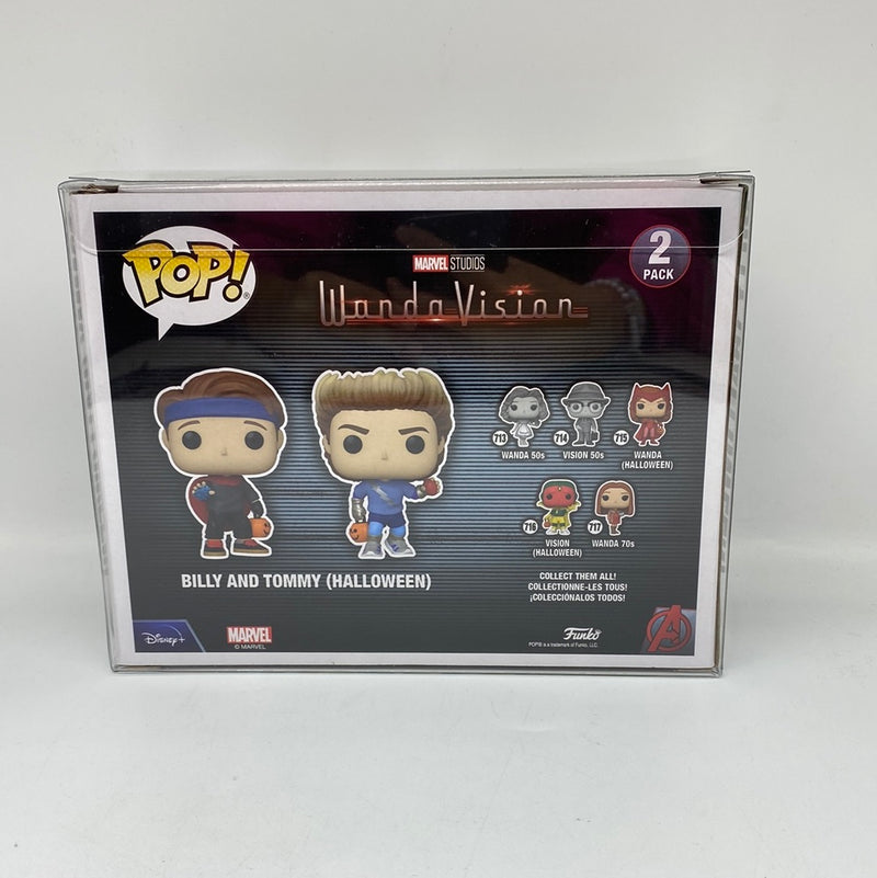 Funko Pop! Marvel Studios: Wanda Vision Billy and Tommy (Halloween) 2 Pack Vinyl Bobble-Heads 2021 Spring Convention Limited Edition Exclusive