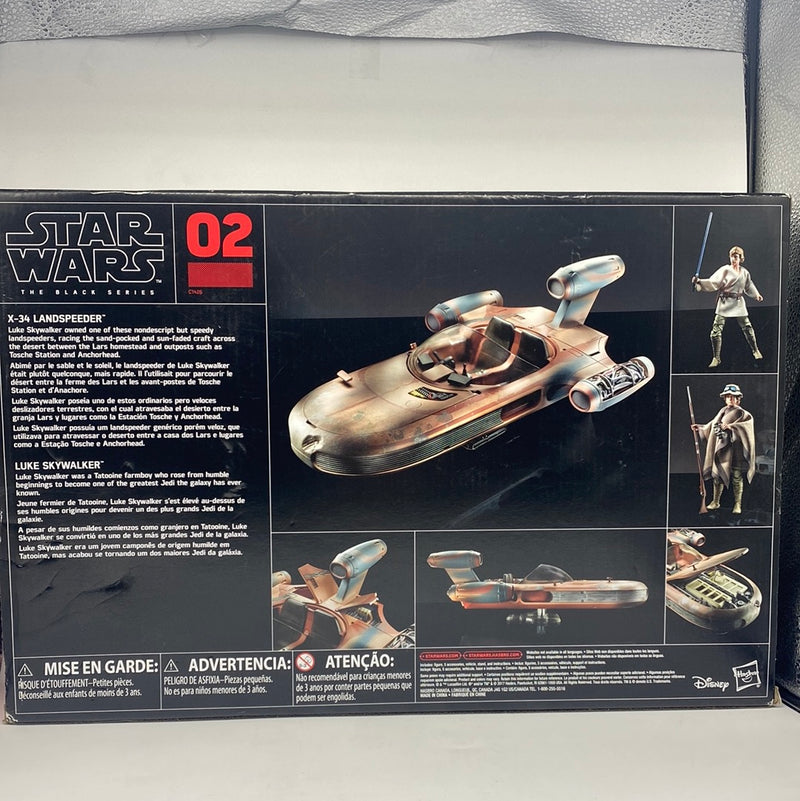 Star Wars The Black Series 6” Luke Skywalker's X-34 Landspeeder