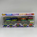 Funko Pop! TMNT Leonardo Donatello Michelangelo Raphael Vinyl Figures 4 Pack GLOW Amazon Exclusive