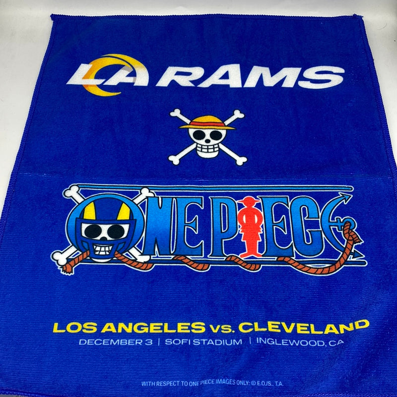 One Piece LA Rams Rally Towel Rams vs Cleveland Collectible