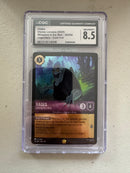 Disney Lorcana Hades Looking for a Deal 56/204 Legendary Cold Foil – CGC 8.5 NM/Mint+ – Whispers in the Well