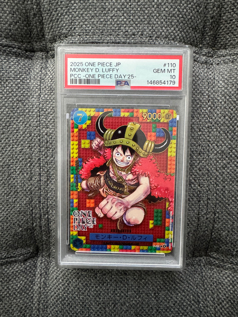 2025 One Piece Day ’25 Monkey D. Luffy #110 Promo – PSA 10 Gem Mint