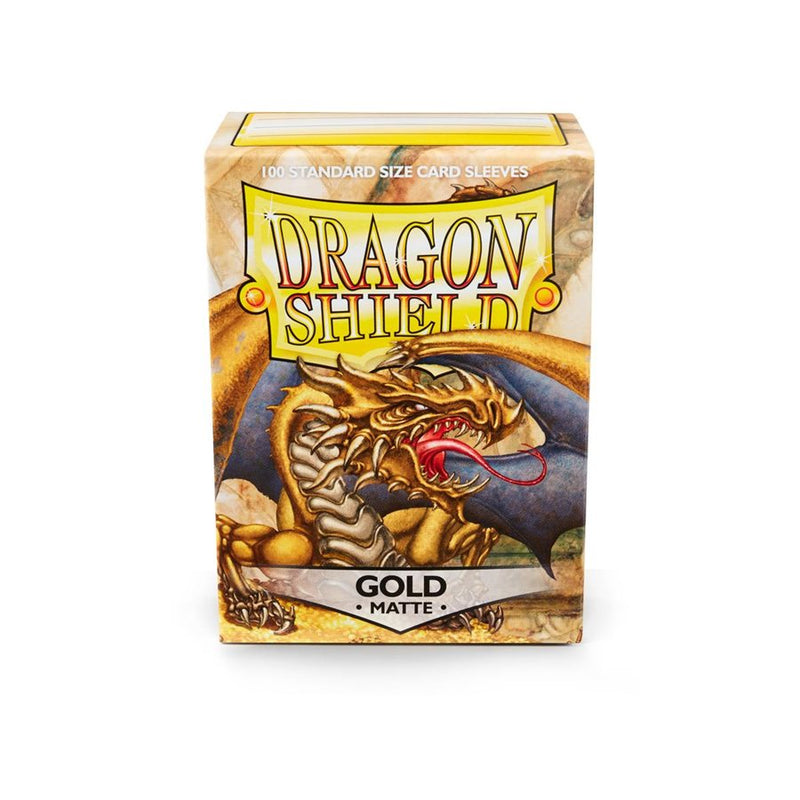 Dragon Shield: Standard Size Matte Sleeves (100ct) - Gold