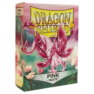 Dragon Shield: Matte Card Sleeves (60): Pink - Standard Size