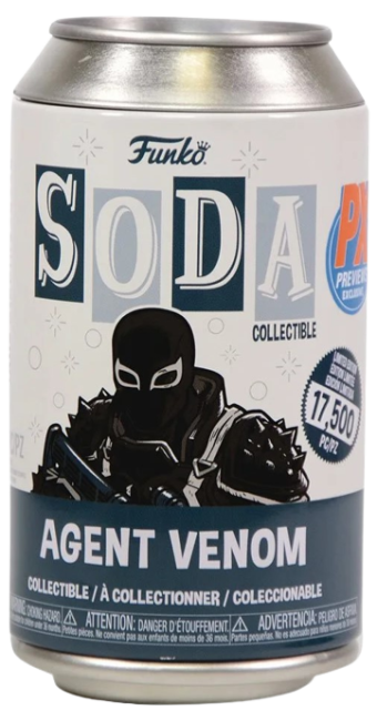 Agent Venom PX Previews San Diego 2023 Limited Edition Funko Soda (1-in-6 Chase)