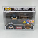 Funko Pop! Marvel: Black Bolt & Lockjaw Vinyl Bobble-Heads 2 Pack Glows in the Dark PX Exclusive 2018 SDCC Exclusive Limited Edition