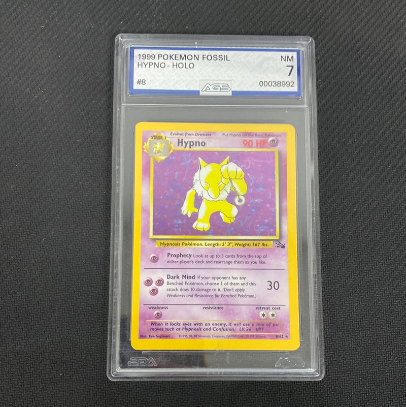 Hypno 8/62 FOSSIL SET Holo Rare Pokmon TCG AGS 7 NEAR MINT Hypno 8/62 FOSSIL SET Holo Rare Pokmon TCG AGS 7 NEAR MINT