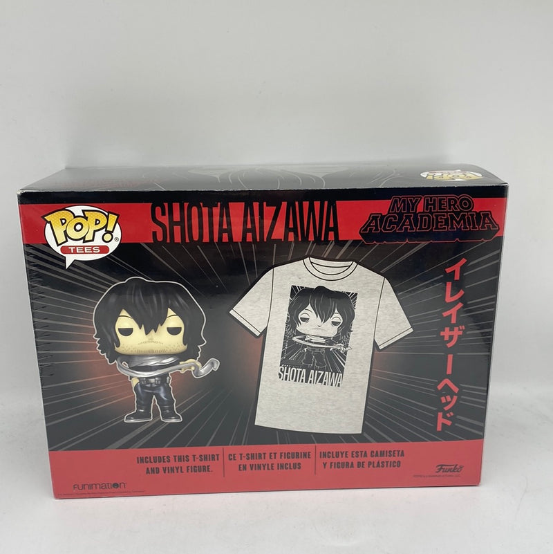 Funko Pop! Tees My Hero Academia Shota Aizawa T-Shirt & Figure (Unisex Large)
