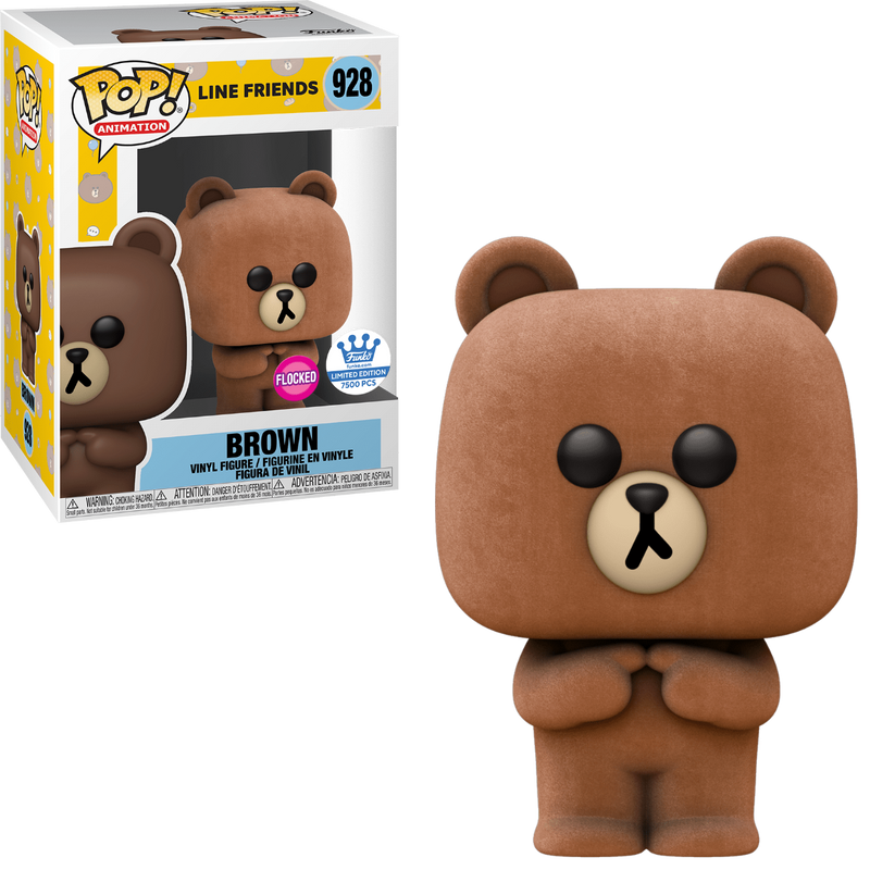 Line Friends Brown Flocked Funko Limited Edition 7500 Pieces