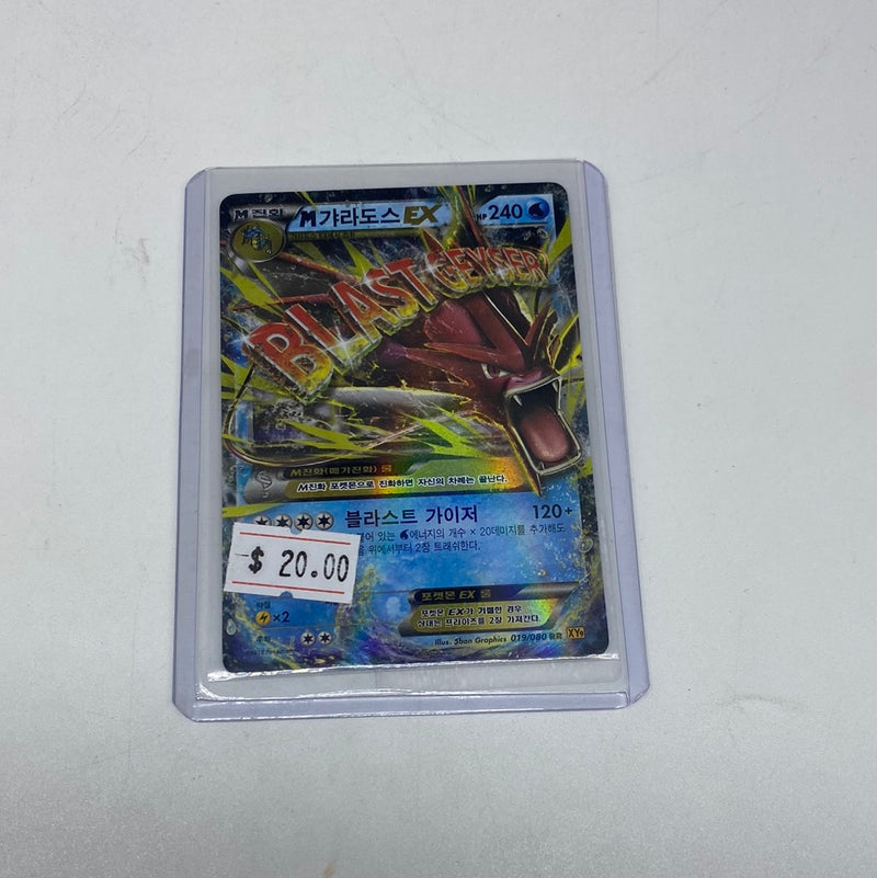 M Gyarados EX Pokemon Card 019/080 RR XY9 Rare Holo