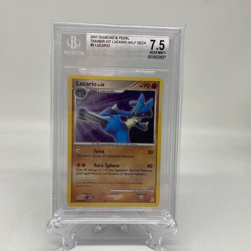 Lucario - Trainer Kit Lucario Half Deck - Pokemon - Beckett 7.5 NM+