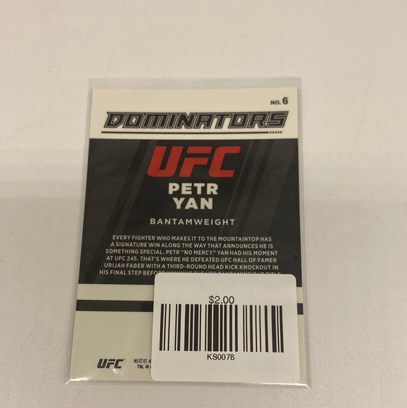 Petr Yan 2022 Donruss Optic UFC Dominators Base Insert