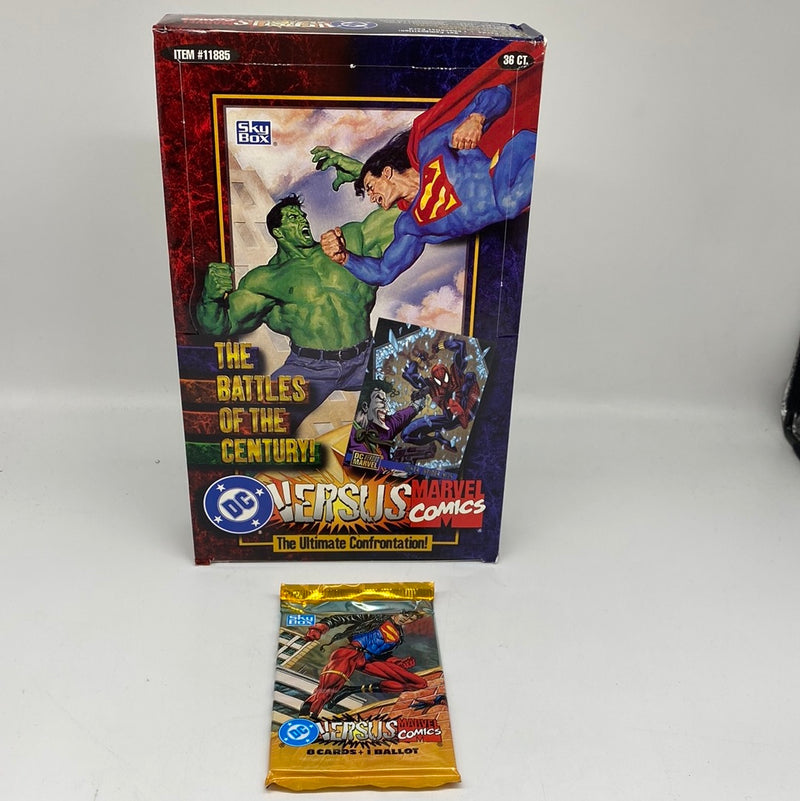 1995 Skybox DC Vs Marvel Trading Cards SEALED UNOPENED PACK! Rare! Superman