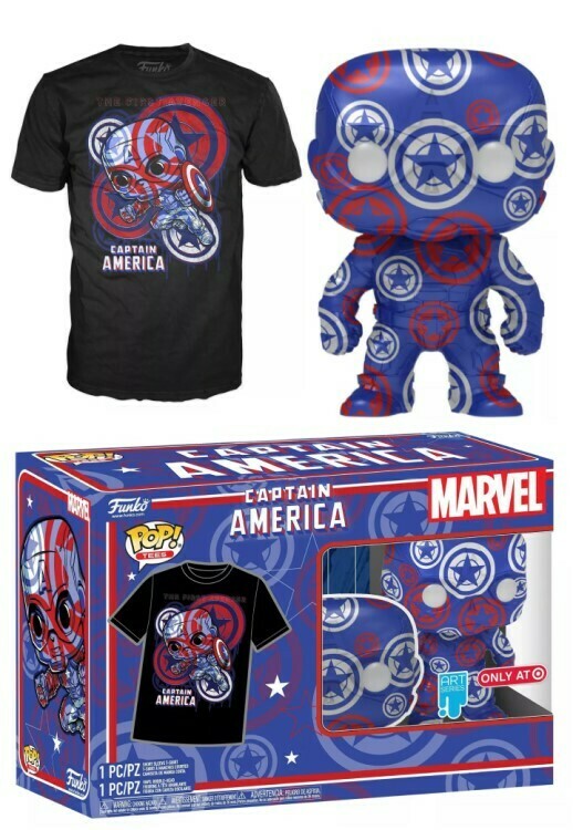 Captain America Art Series POP & Tee Set SIZE (2XL)