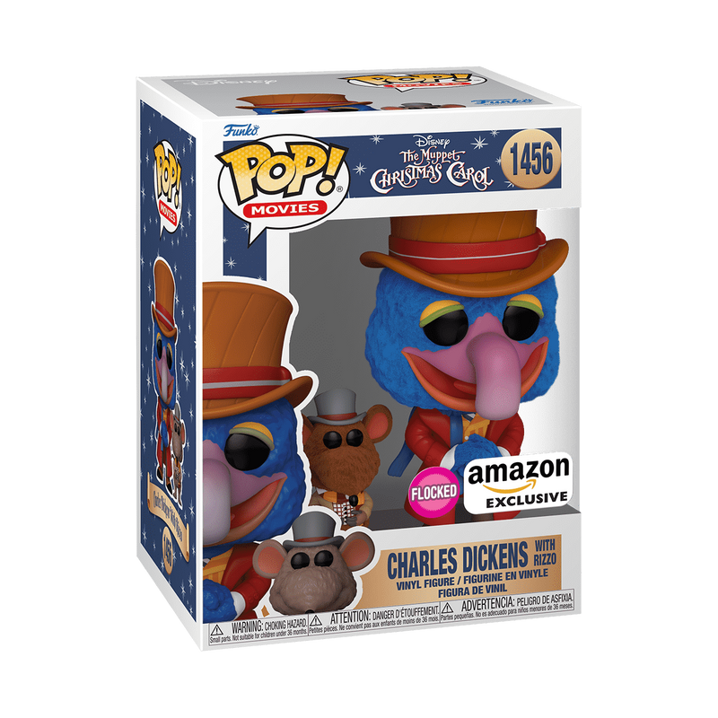 Charles Dickens with Rizzo Flocked Amazon Exclusive