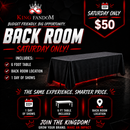 Saturday Vendor Space (1-Day) – 6' Table