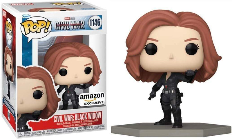 Captain America Civil War Black Widow Amazon Exclusive Pop! Vinyl Figure