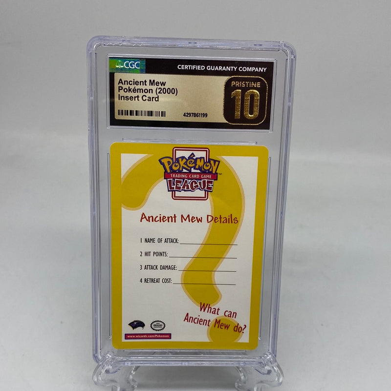 CGC 10 GEM MINT Ancient Mew 2000 Pokémon Movie Promo Insert Card Pokemon