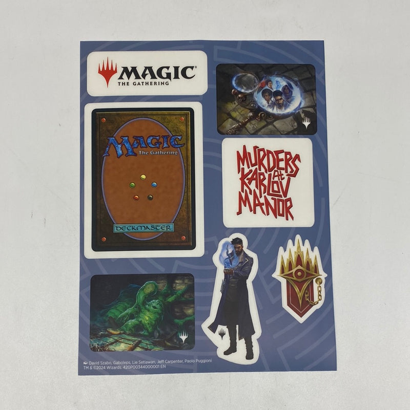 Magic the Gathering Murders at Karlov Manor Sticker Sheet MTG