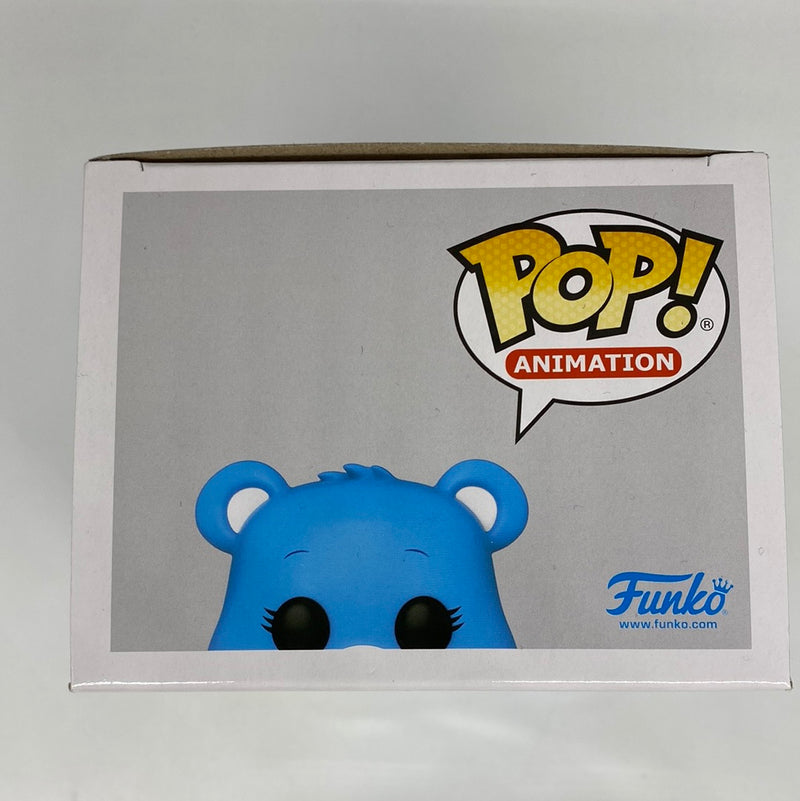 FunkoPop Animation Champ Bear 1203 Limited Flocked CHASE Edition Care Bears 40th