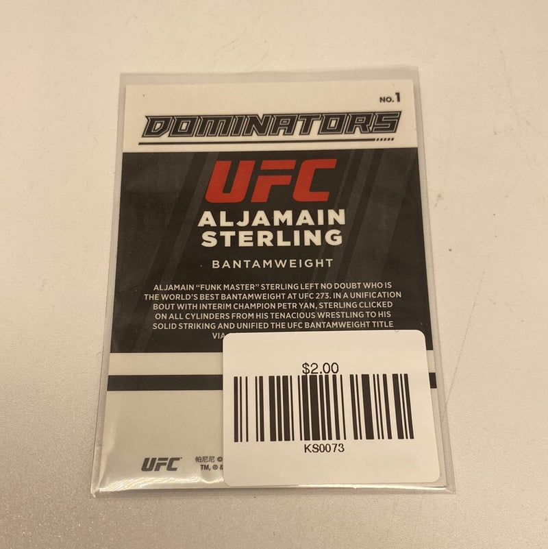 Aljamain Sterling 2022 Donruss Optic UFC Dominator